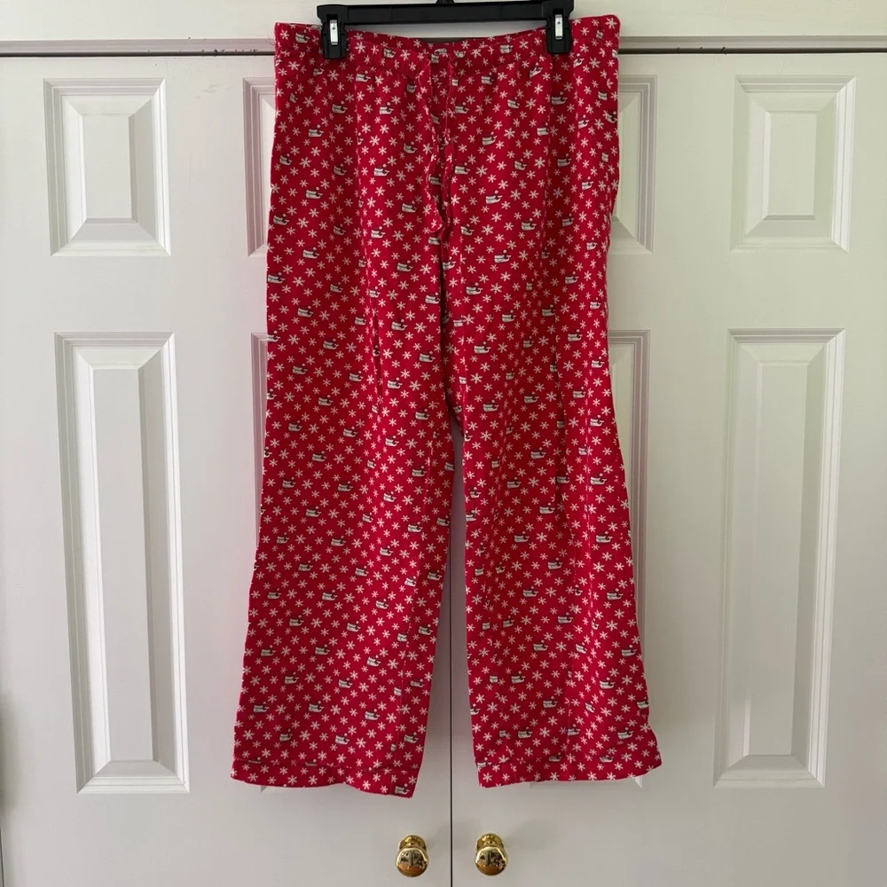 ⭐️ Vineyard Vines Red Santa Whale Pajama Pants